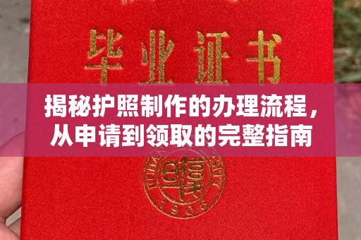 固镇揭秘护照制作的办理流程，从申请到领取的完整指南