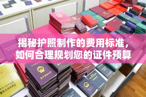 固镇揭秘护照制作的费用标准，如何合理规划您的证件预算