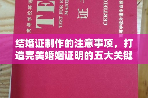 固镇结婚证制作的注意事项，打造完美婚姻证明的五大关键点