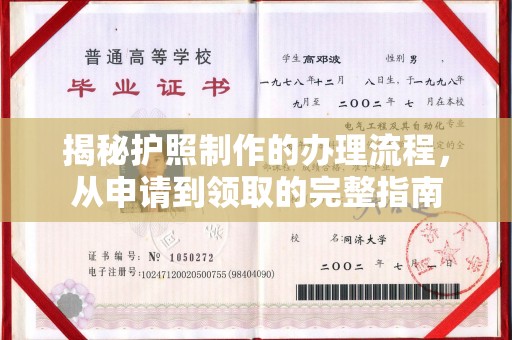 固镇揭秘护照制作的办理流程，从申请到领取的完整指南